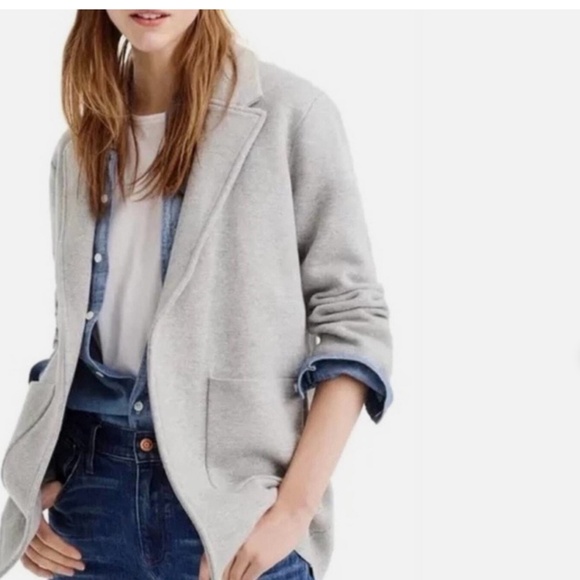 J. Crew Jackets & Blazers - J Crew Sophie Sweater Blazer Gray size XS
